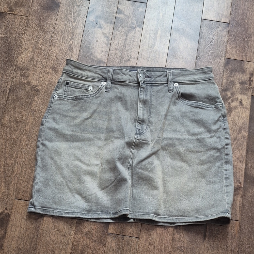 Calvin Klein Jeans Gray Denim Skirt